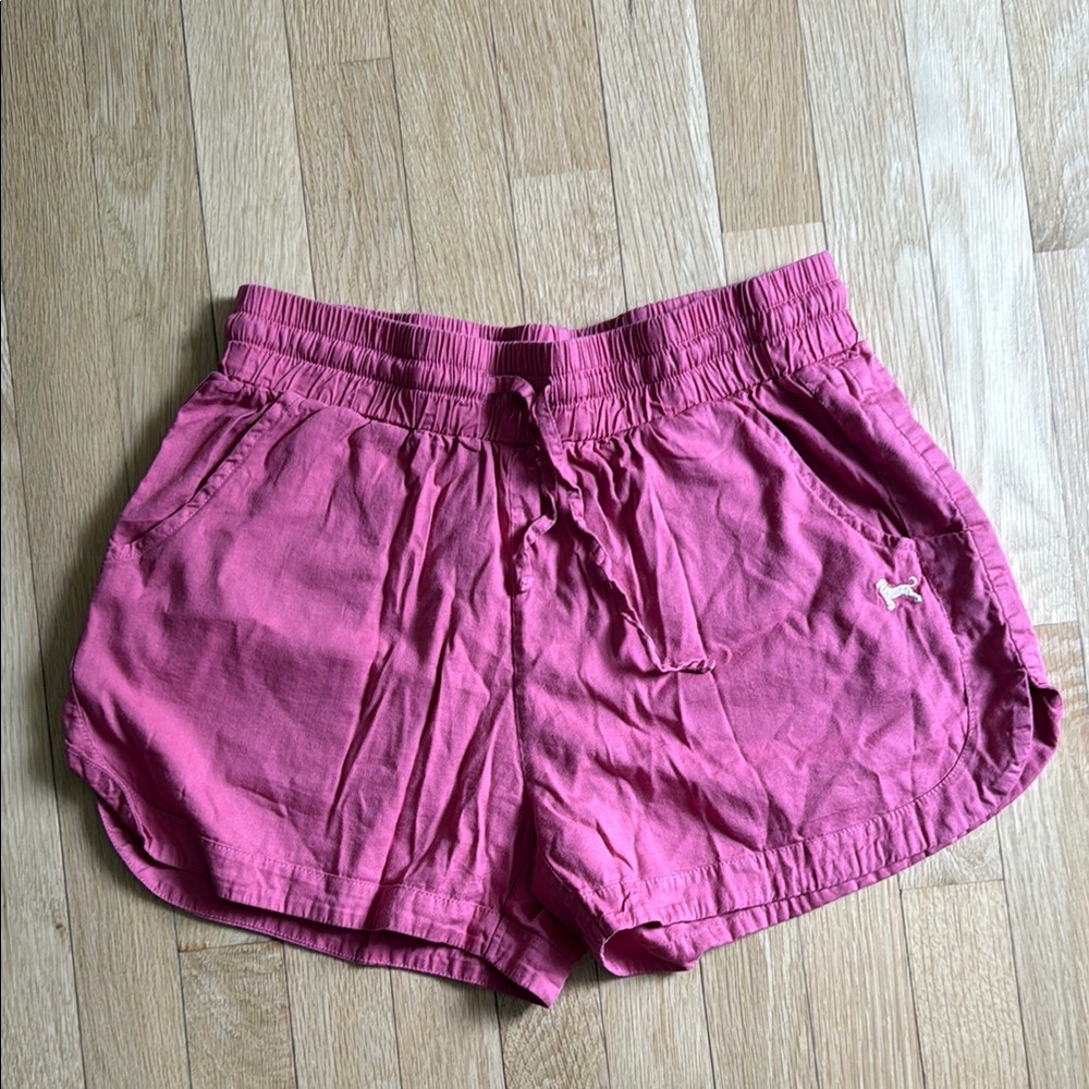 The Black Dog Pink Athletic Shorts Lightweight Drawstring